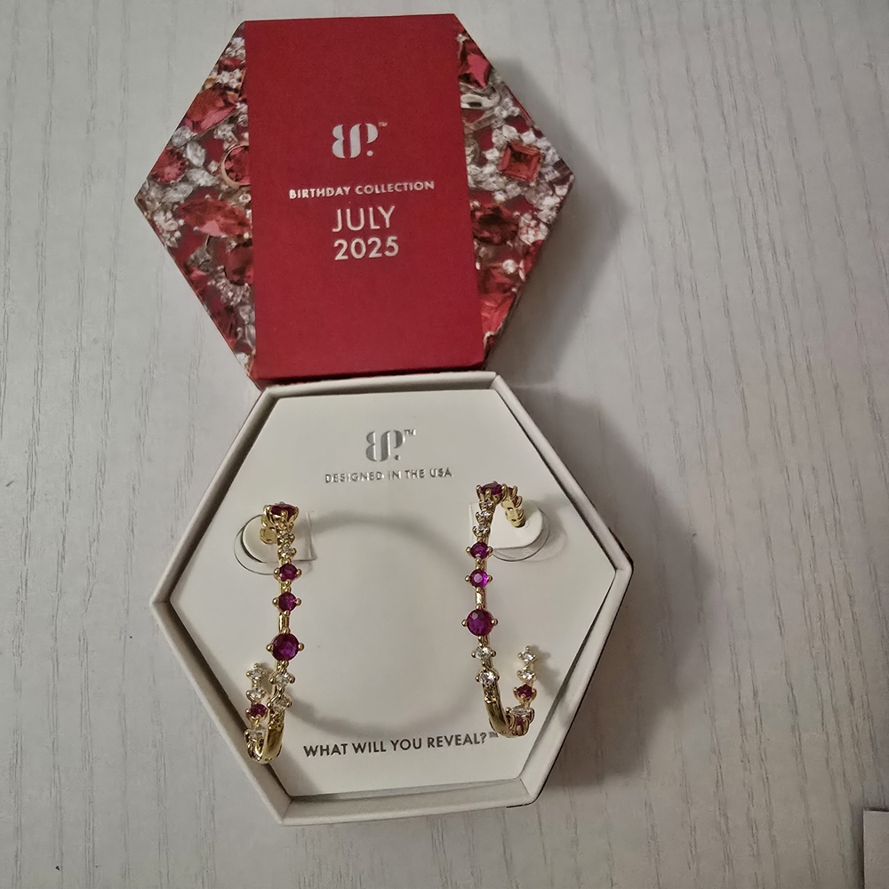 Elegant Gold and Pink Earrings